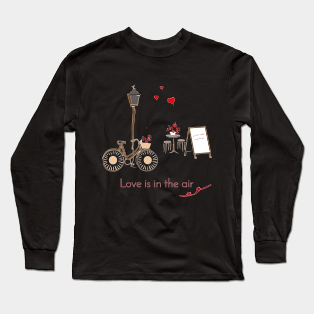 Love is in the air Long Sleeve T-Shirt by dddesign